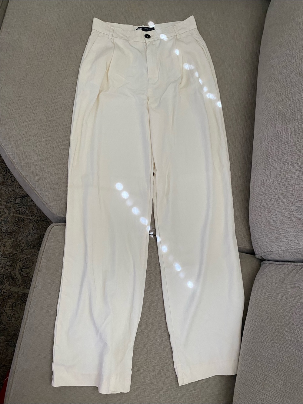 Zara cream trousers